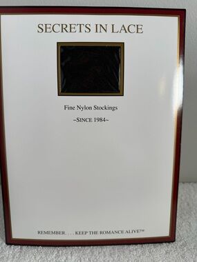 Secrets in Lace Black Fine Nylon Stockings Black 2x